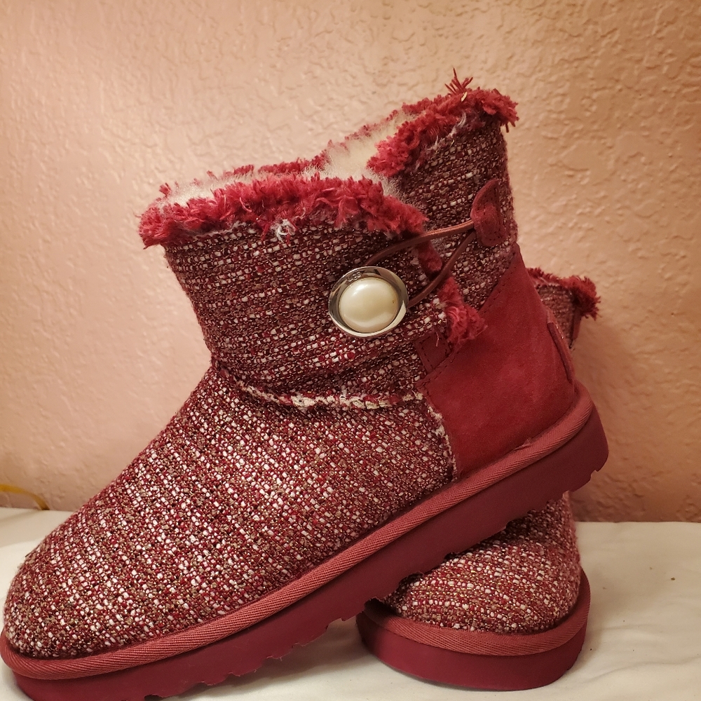 Ugg Mini Bailey Button Fancy Boots